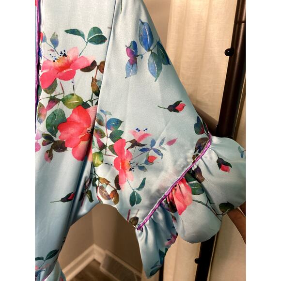 Sue Sartor Hamilton Kaftan Dress in Silk Satin size L large - Picture 3 of 3